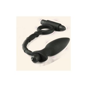 Anillo Vibrador con Plug Anal Vibrador